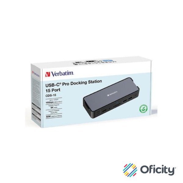Docking Verbatim USB-C Pro 15 en 1