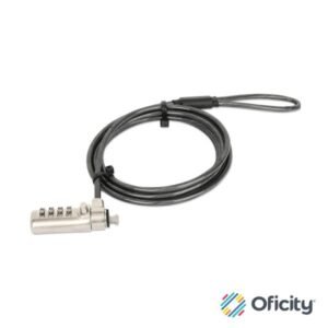 Candado Manhattan Laptop Nano combinacion 1.8mts gris