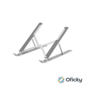 Soporte laptop Manhattan p/Escritorio de posiciones aluminio ECO