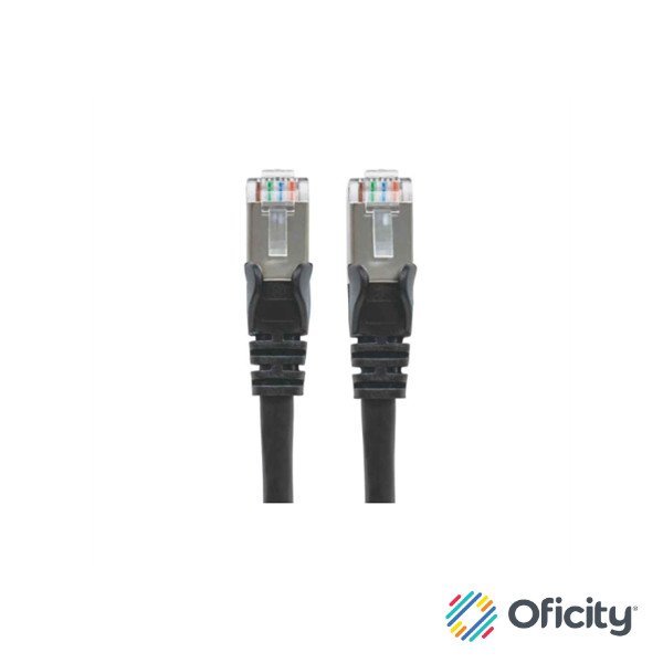 Cable Intellinet Red Cat6a S/FTP RJ45 50 Micras 3m Color Negro