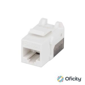 Jack Intellinet Keystone Cat6a de Impacto UTP Color Blanco