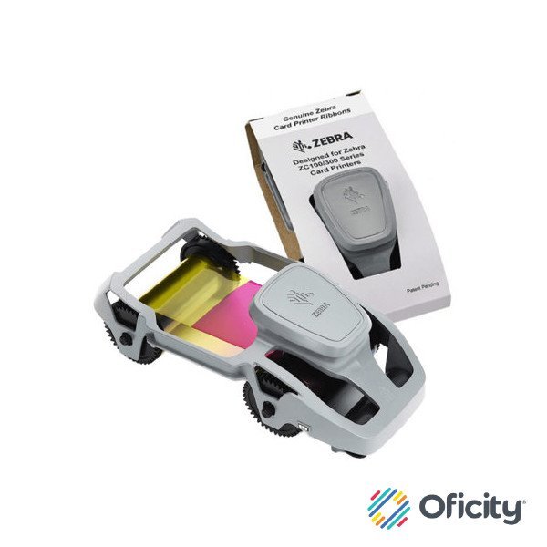 Cinta Zebra a color YMCKOK rinde 200 imagenes para ZC300 LA