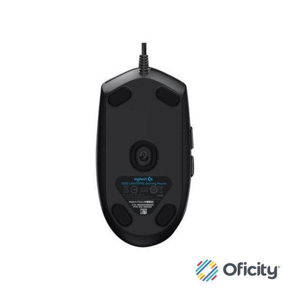 Mouse Logitech G203 Lightsync Gaming 8000 dpi RGB Color Negro