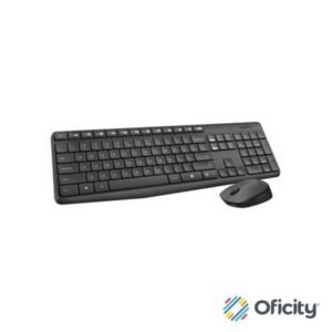 Kit Teclado y Mouse Logitech MK235 Inalámbrico USB Color Negro