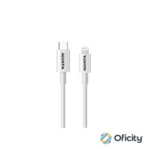 Cable Adata Plástico Lightning-USB Tipo C 1m Color Blanco