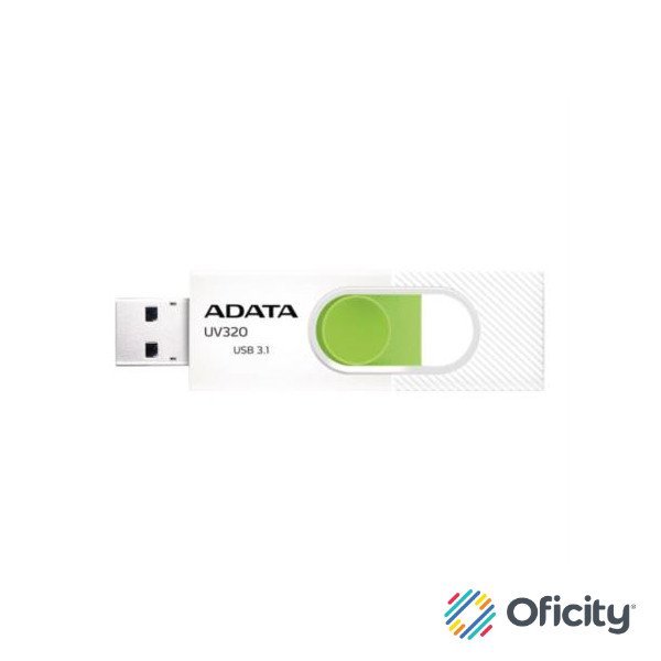 Memoria Usb Adata UV320 128Gb Blanco/Verde 3.1