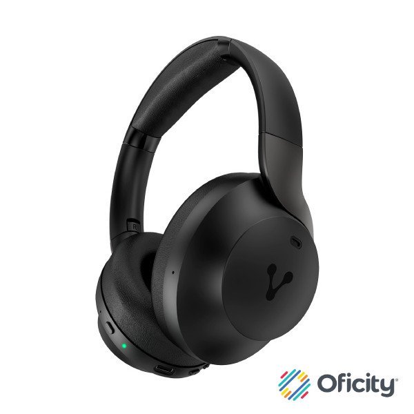 Diadema Vorago bluetooth 5.0 con ANC 60 hrs de autonomia con sonido premium super bass y baja latencia