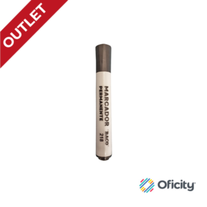 Marcador Permanente Baco Negro MR189