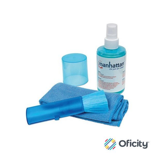 Kit Limpieza Manhattan para LCD Solución 200ml Paño y Brocha