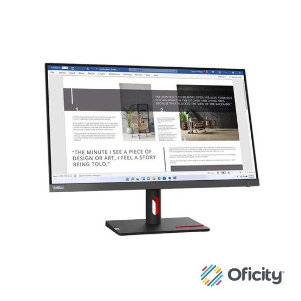 Monitor Lenovo ThinkVision S27i-30 de 27" 1920x1080 Full HD 1080p 4ms 100Hz Color Negro - Image 2