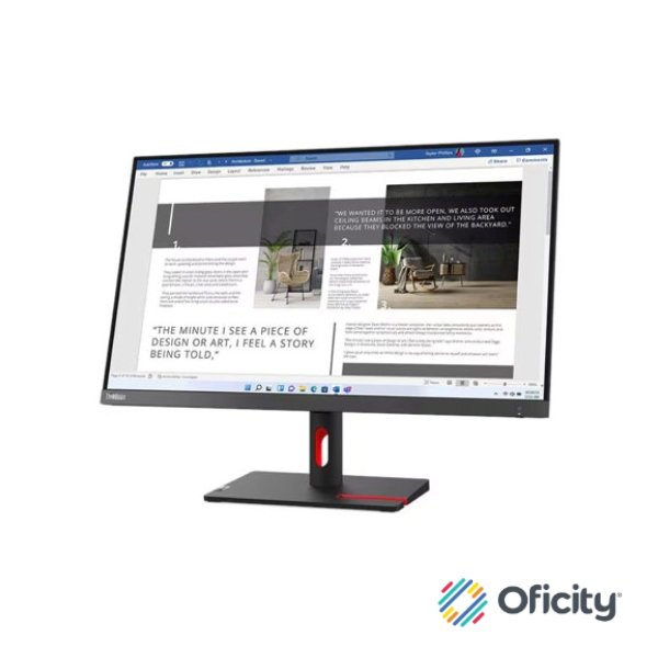 Monitor Lenovo ThinkVision S27i-30 de 27" 1920x1080 Full HD 1080p 4ms 100Hz Color Negro - Image 3