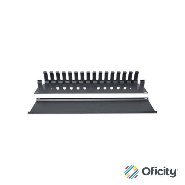 Organizador Horizontal Intellinet 19" Montaje en Rack 2U Metálico Color Negro