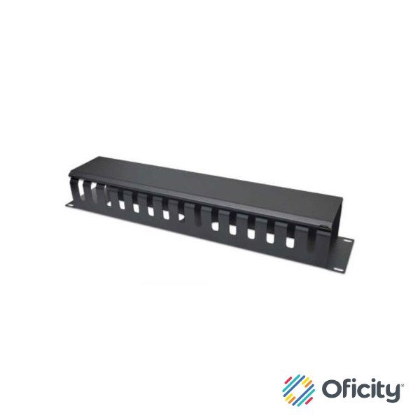 Organizador Horizontal Intellinet 19" Montaje en Rack 2U Metálico Color Negro