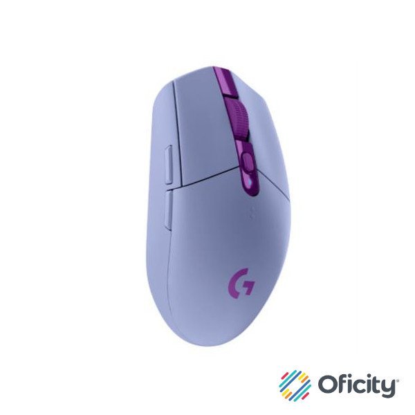 Mouse Logitech G305 LIGHTSPEED Gaming Inalámbrico Sensor Hero 6 Botones Color Lila