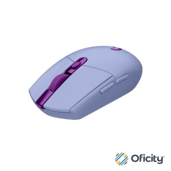 Mouse Logitech G305 LIGHTSPEED Gaming Inalámbrico Sensor Hero 6 Botones Color Lila
