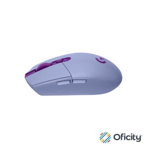 Mouse Logitech G305 LIGHTSPEED Gaming Inalámbrico Sensor Hero 6 Botones Color Lila