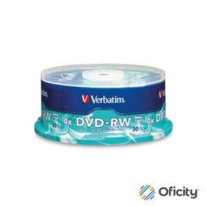 DVD-RW VERBATIM 4.7GB 4X 120 minutos W/Tray Spindle C/30