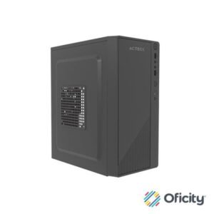 Gabinete Compacto Acteck Mini Torre Kioto GC220F / Max MB M-ATX Fuente ATX 500 W / 2x USB 2.0/ Advanced Negro