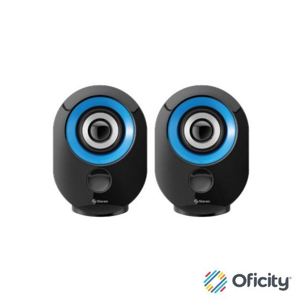 Bocinas Multimedia Steren RoundEdge 70W PMPO Color Negro