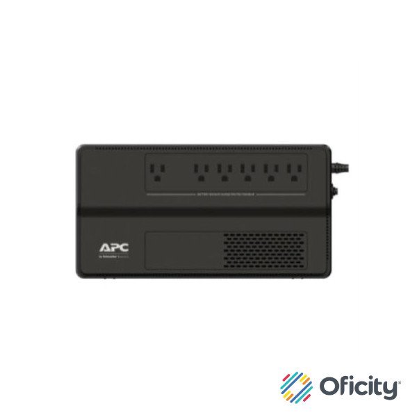 UPS APC BV 1000VA/600W AVR 120V Batería Plomo 6 Contactos Color Negro
