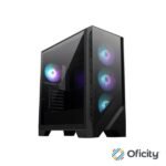 Gabinete MSI MAG Forge 321R Airflow Cristal TEMP ATX MIDI-TOWER ATX/MICRO-ATX/MINI-ITX sin Fuente 4 Ventiladores Negro