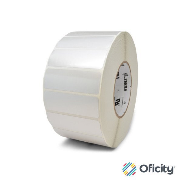 Etiqueta Zebra Z-Xtreme 4000T Poliester 2x1 Pulg Plateada Alta Adherencia nuc 1 pulg / 1Rollo/ Caja para Impresoras ZD