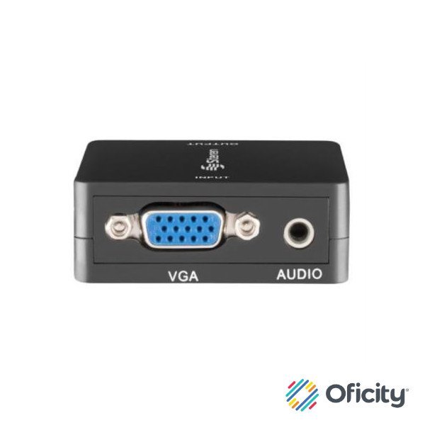 Convertidor Steren VGA a HDMI Soporta Full HD 1080p Color Negro