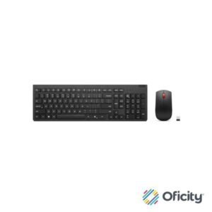 Lenovo Kit de Teclado y Mouse inalámbricos esenciales Gen2 Black-LA Spanish 171 (sin baterias)