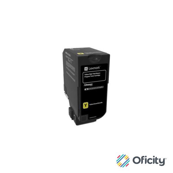 Tóner Lexmark CS725de Alto Rendimiento 12mil Páginas Color Amarillo
