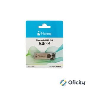 Memoria USB 2.0 Nextep Twist 64GB Negro