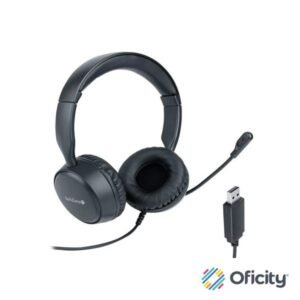 DIADEMA ESTEREO TECHZONE ALAMBRIACA COLOR NEGRO CABLE USB TIENE CON MICROFONO INTEGRADO