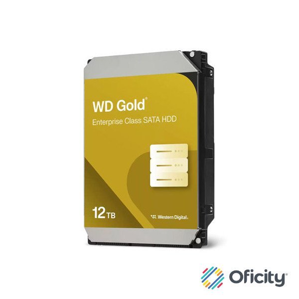 Disco Duro Western Digital para Servidor WD Gold 3.5 12TB SATA III 7200RPM 6 Gbit/s