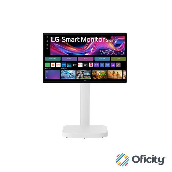 Monitor LG Inteligente Swing de 31.5 pulgadas 4K UHD IPS con Pantalla Táctil y Soporte Rodante