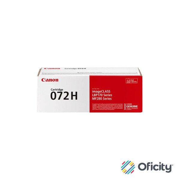Cartucho de tóner Canon 072H Negro de 4100 Pag para LBP172 / MF289 / MF284