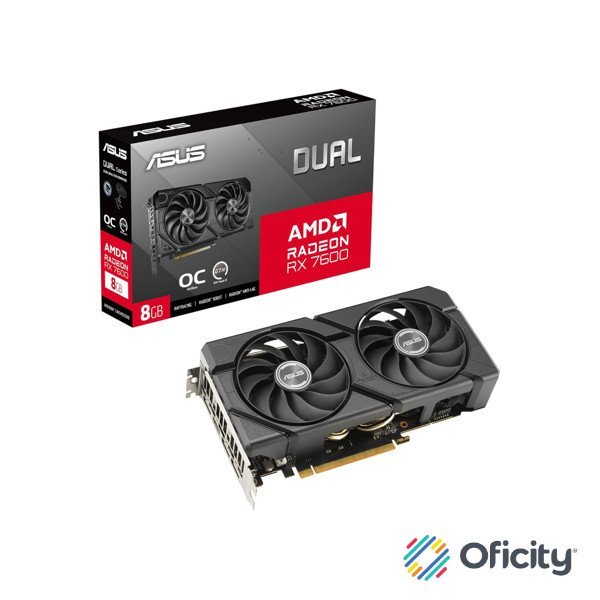 Tarjeta de Video ASUS AMD Radeon RX 7600 EVO OC 8GB 128-bit GDDR6 PCI Express 4.0