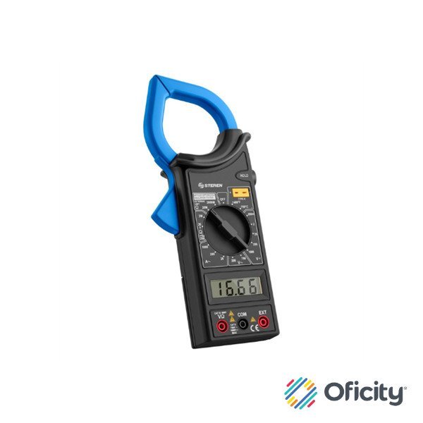 Multímetro Steren de Gancho Digital Color Negro