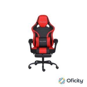 Silla Gamer Nextep Ergonomica Falkor Masaje Lumbar y Reposa Pies Color Rojo/Negro