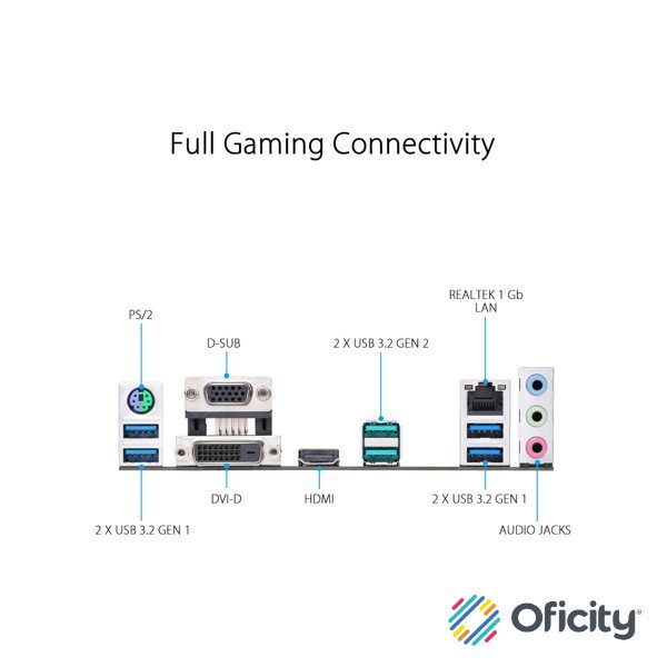 Tarjeta Madre ASUS PRIME B550M-K AM4 128GB 4xDDR4 HDMI VGA DVI