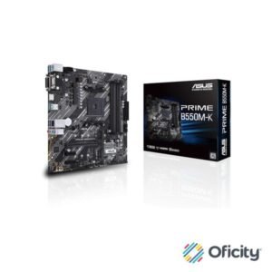Tarjeta Madre ASUS PRIME B550M-K AM4 128GB 4xDDR4 HDMI VGA DVI