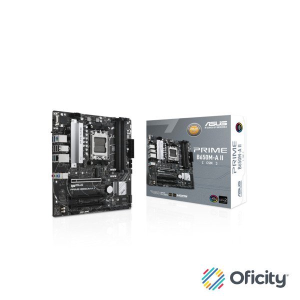 Tarjeta Madre ASUS PRIME B650M-A II-CSM AM5 128GB 4xDDR5 HDMI DP