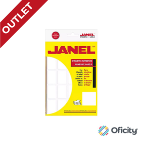 Etiqueta Janel Clásica Blanca 25X38 mm. con 500 Pzs. No. 07