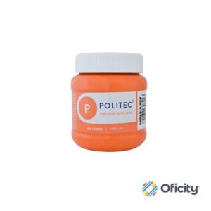 Pintura Acrilica Politec Fco. 250ML.Col. 308 Naranja