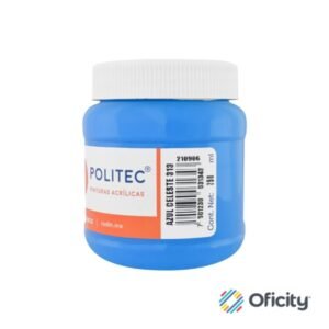 Pintura Acrilica Politec Fco. 250ML.Col. 313 Azul Celeste