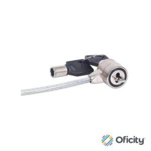 Candado Seguridad Laptop con Llave 1.4m Gris