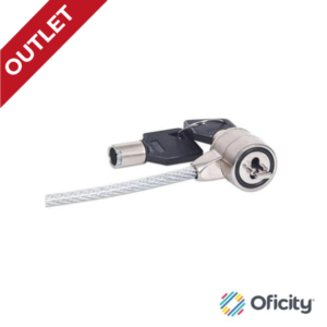 Candado Seguridad Laptop con Llave 1.4m Gris