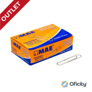 Clip Estándar Jumbo Mae Caja con 100 Pzs.