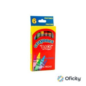 Crayon Baco Standard con 6 Colores