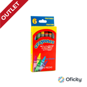 Crayon Baco Standard con 6 Colores