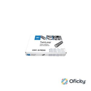 Arillo Metalico GBC Twin 3/4 con 20 Piezas