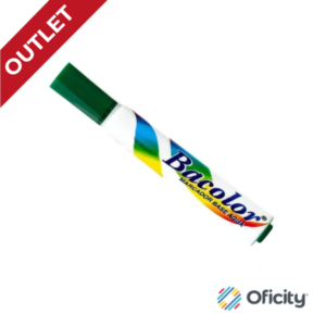 Marcador Base Agua Bacolor Lavable Verde Obscuro